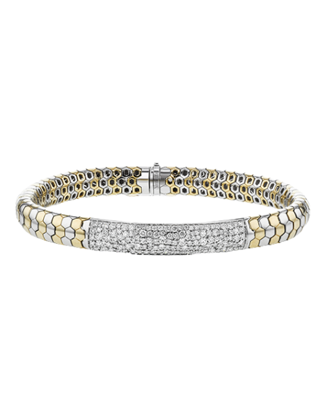 Gent Bracelet in 14k Gold with Diamonds
