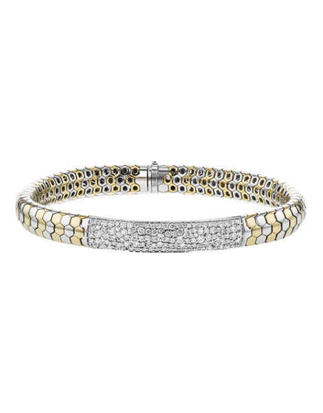 Gent Bracelet in 14k Gold with Diamonds