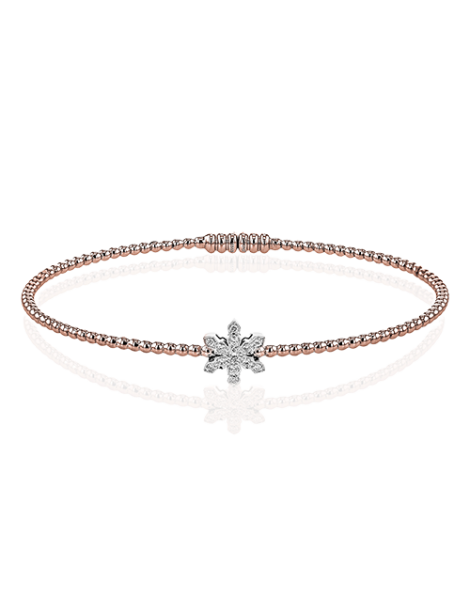 Bangle in 18k Gold with Diamonds