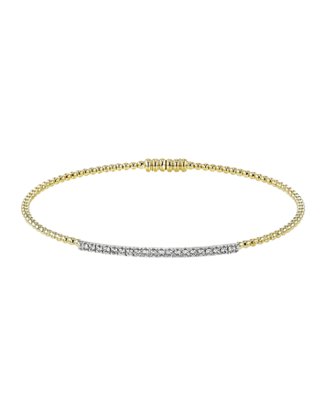 Bangle in 18k Gold with Diamonds