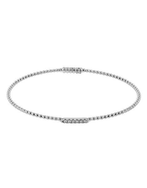 Bangle in 18k Gold with Diamonds