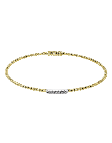 Bangle in 18k Gold with Diamonds