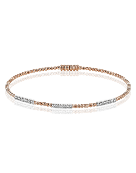 Bangle in 18k Gold with Diamonds