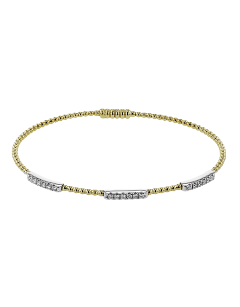 Bangle in 18k Gold with Diamonds