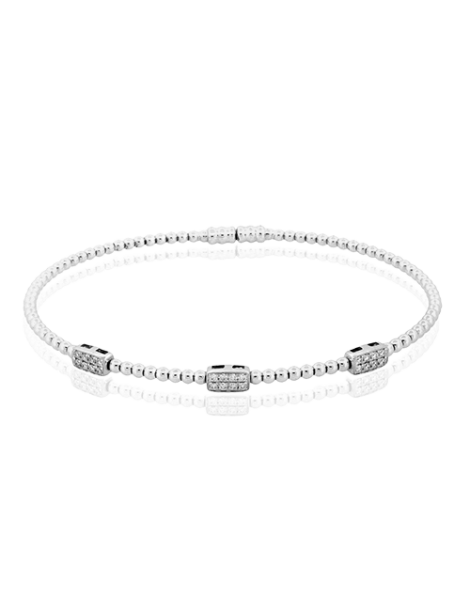 Bangle in 18k Gold with Diamonds