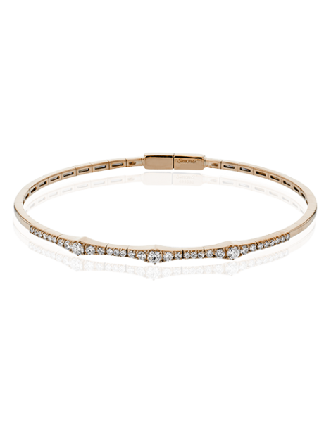 Bangle in 18k Gold with Diamonds