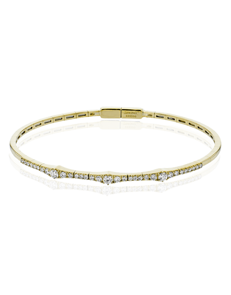 Bangle in 18k Gold with Diamonds