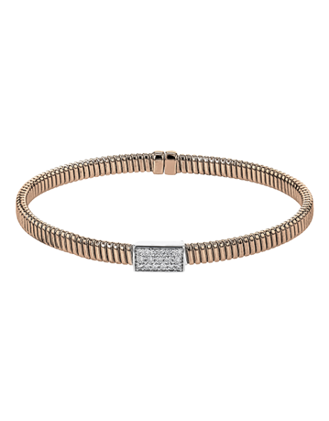 Bangle in 18k Gold with Diamonds