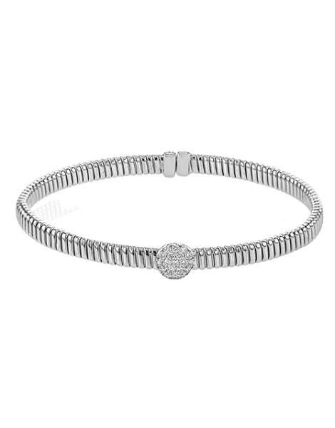 Bangle in 18k Gold with Diamonds