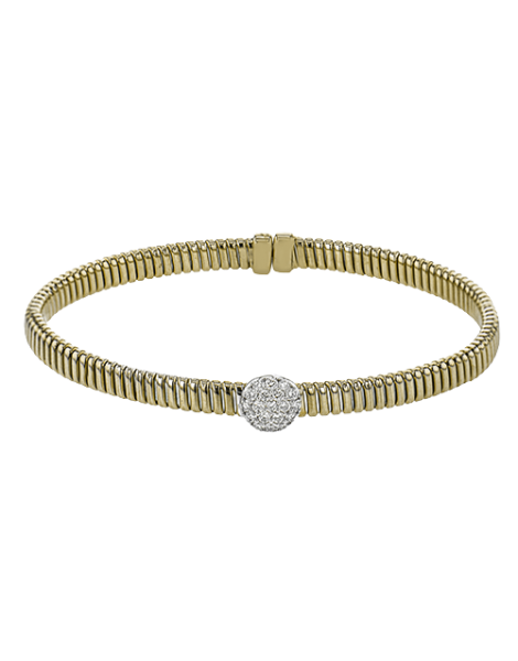 Bangle in 18k Gold with Diamonds
