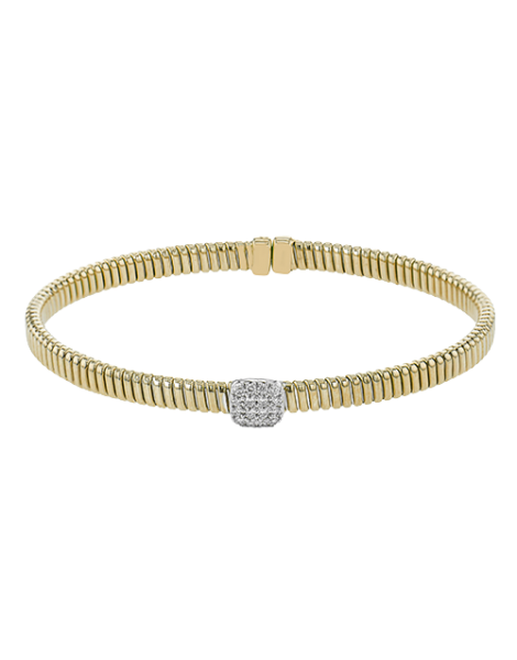 Bangle in 18k Gold with Diamonds