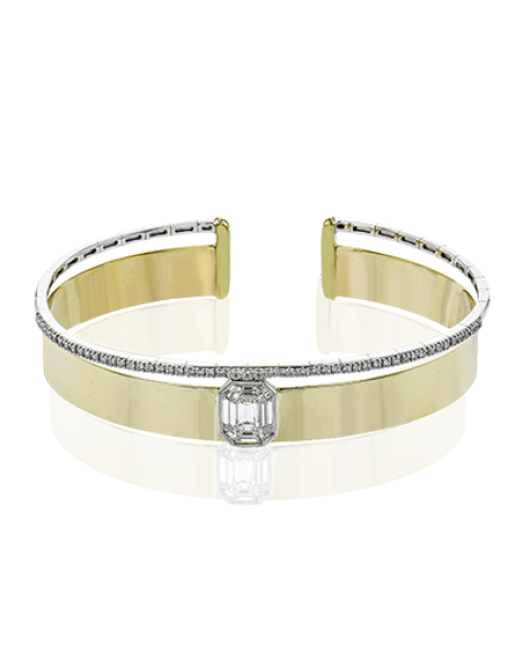 Bangle in 18k Gold with Diamonds