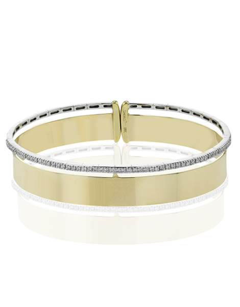 Bangle in 18k Gold with Diamonds