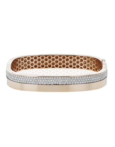 Bangle in 18k Gold with Diamonds