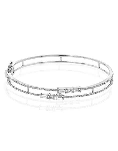 Bangle in 18k Gold with Diamonds