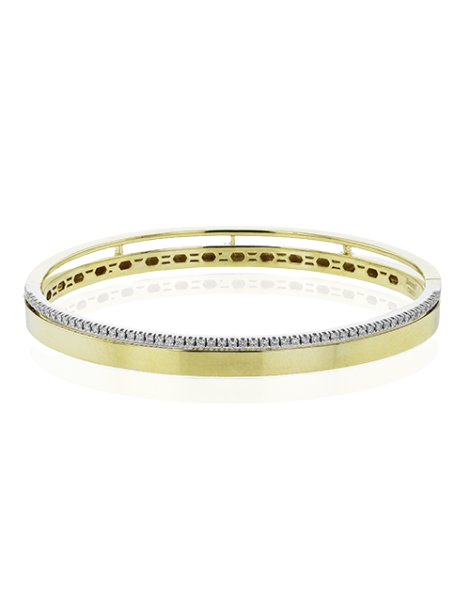 Bangle in 18k Gold with Diamonds