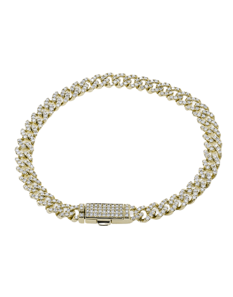 Bracelet in 14k Gold with Diamonds