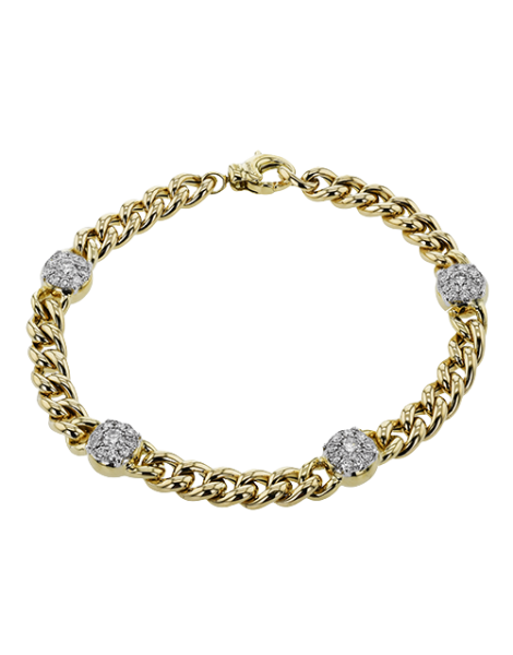 Bracelet in 18k Gold with Diamonds
