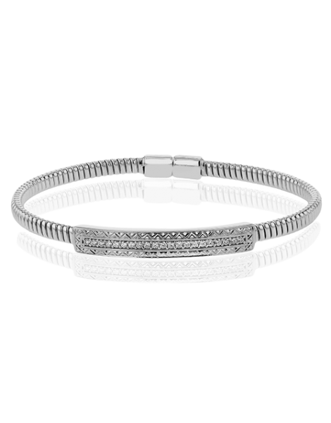 Bangle in 18k Gold with Diamonds