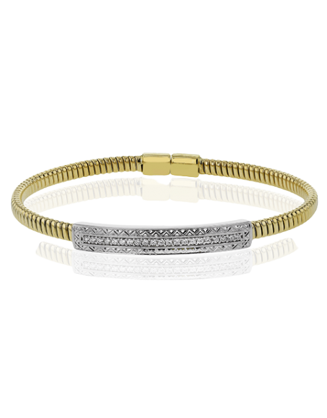 Bangle in 18k Gold with Diamonds