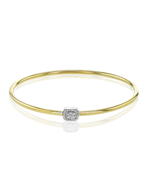 Bangle in 18k Gold with Diamonds