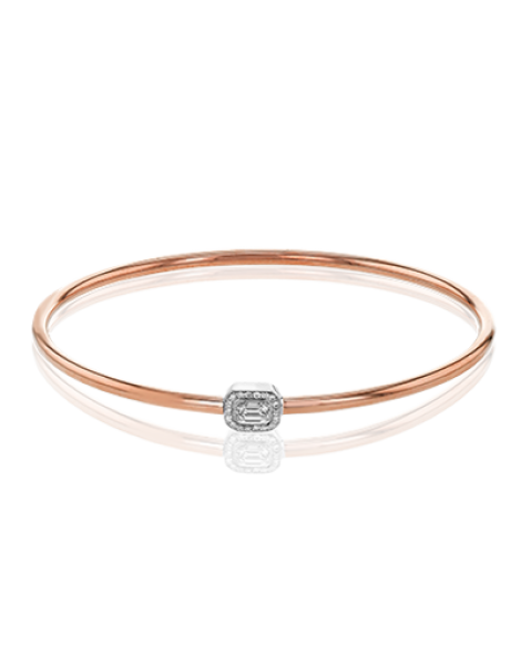 Bangle in 18k Gold with Diamonds