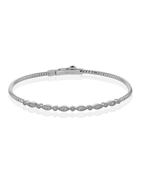 Bangle in 18k Gold with Diamonds