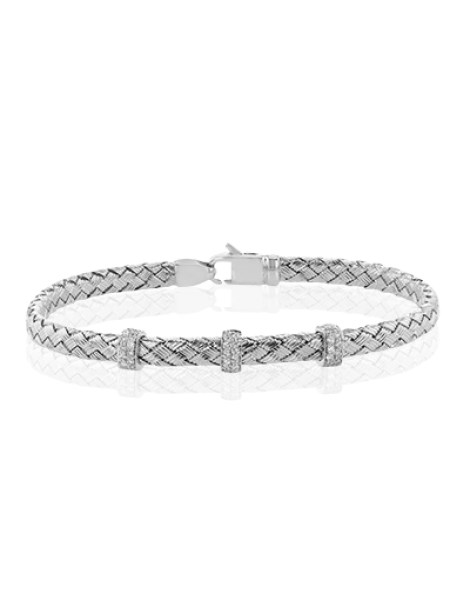 Bangle in 18k Gold with Diamonds