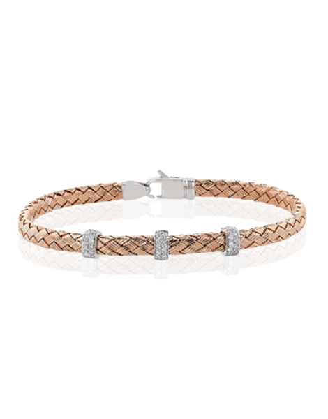 Bangle in 18k Gold with Diamonds