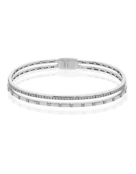 Bangle in 18k Gold with Diamonds