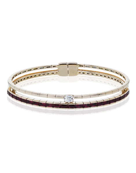 Color Bangle in 18k Gold