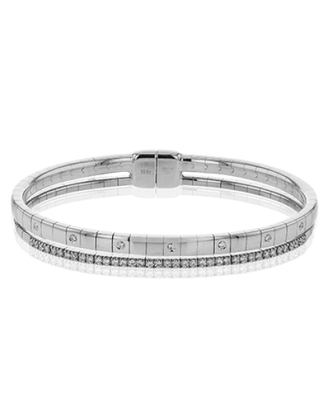 Bangle in 18k Gold with Diamonds