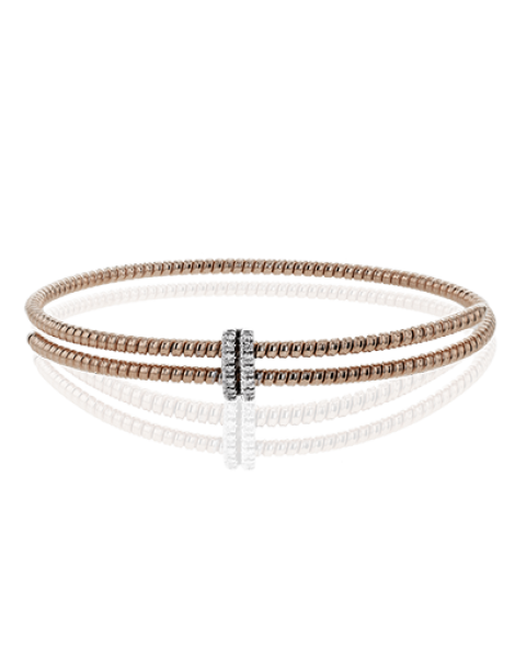 Bangle in 18k Gold with Diamonds