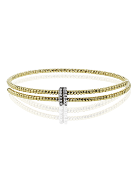 Bangle in 18k Gold with Diamonds