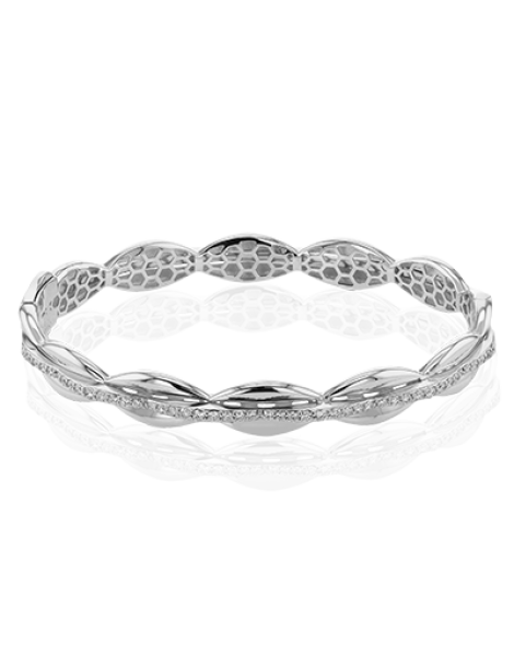 Bangle in 18k Gold with Diamonds