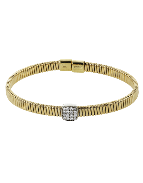 Bangle in 18k Gold with Diamonds