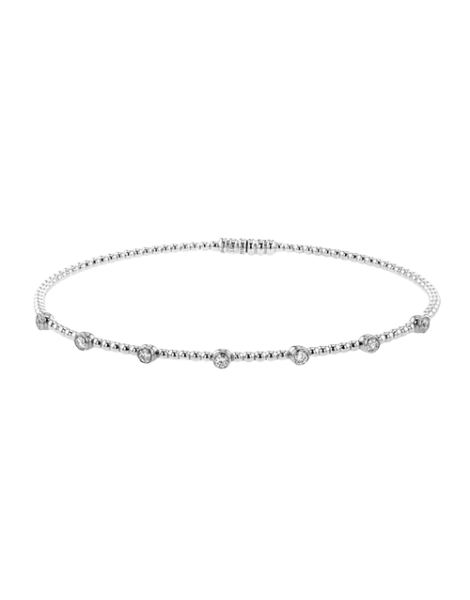 Bangle in 18k Gold with Diamonds