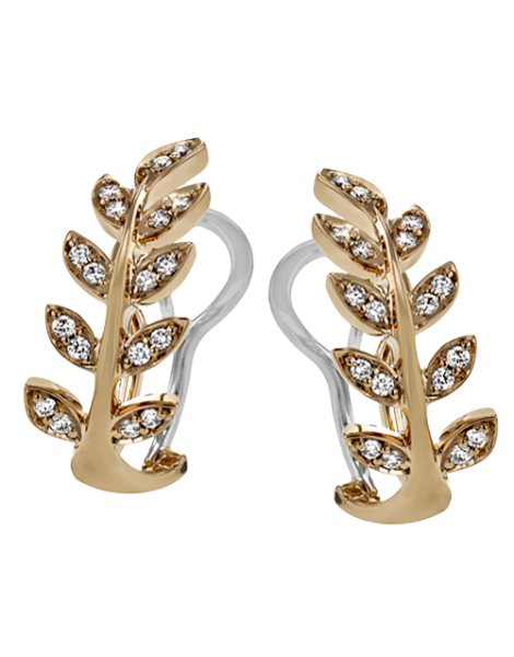 Earring in 18k Gold with Diamonds