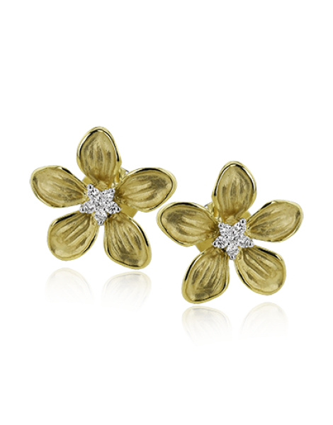 Earring in 18k Gold with Diamonds