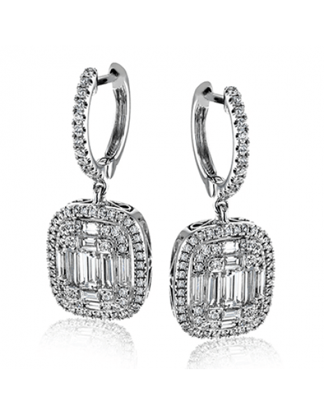 Earring in 18k Gold with Diamonds