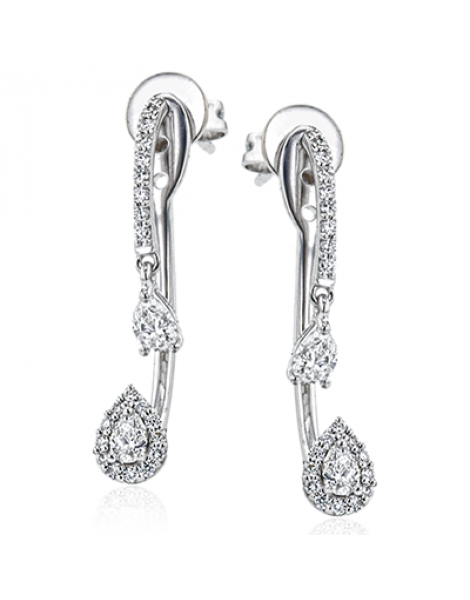 Earring in 18k Gold with Diamonds