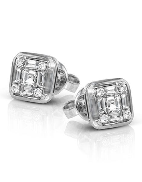 Earring in 18k Gold with Diamonds