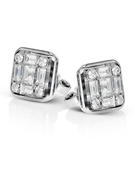 Earring in 18k Gold with Diamonds