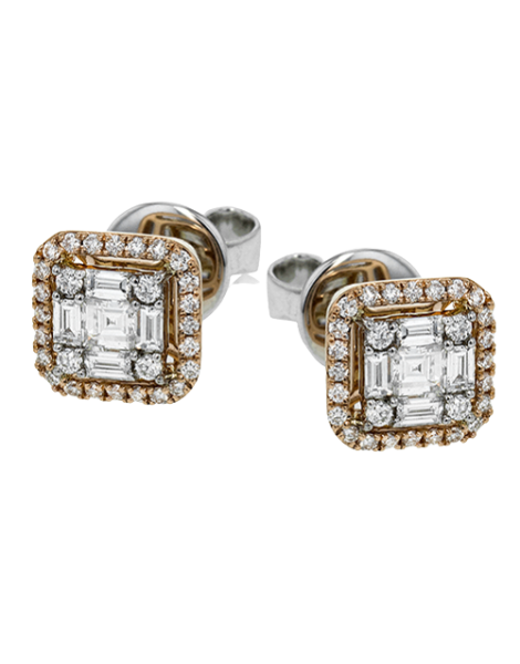 Earring in 18k Gold with Diamonds