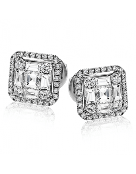 Earring in 18k Gold with Diamonds