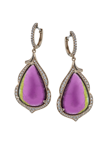 Color Earring in 18k Gold