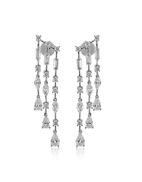 Earring in 18k Gold with Diamonds