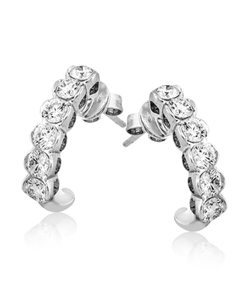 Earring in 18k Gold with Diamonds