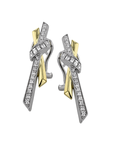 Earring in 18k Gold with Diamonds