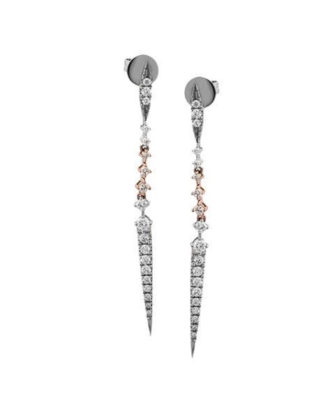 Earring in 18k Gold with Diamonds